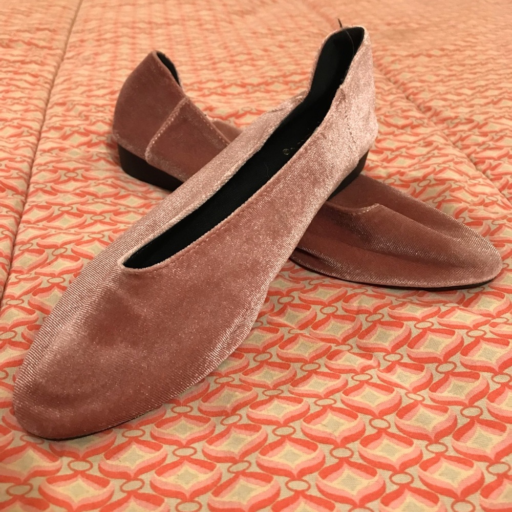 Pink flats